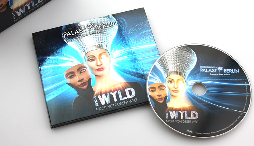 Produktbeispiel Audio-CD zur Show THE WYLD